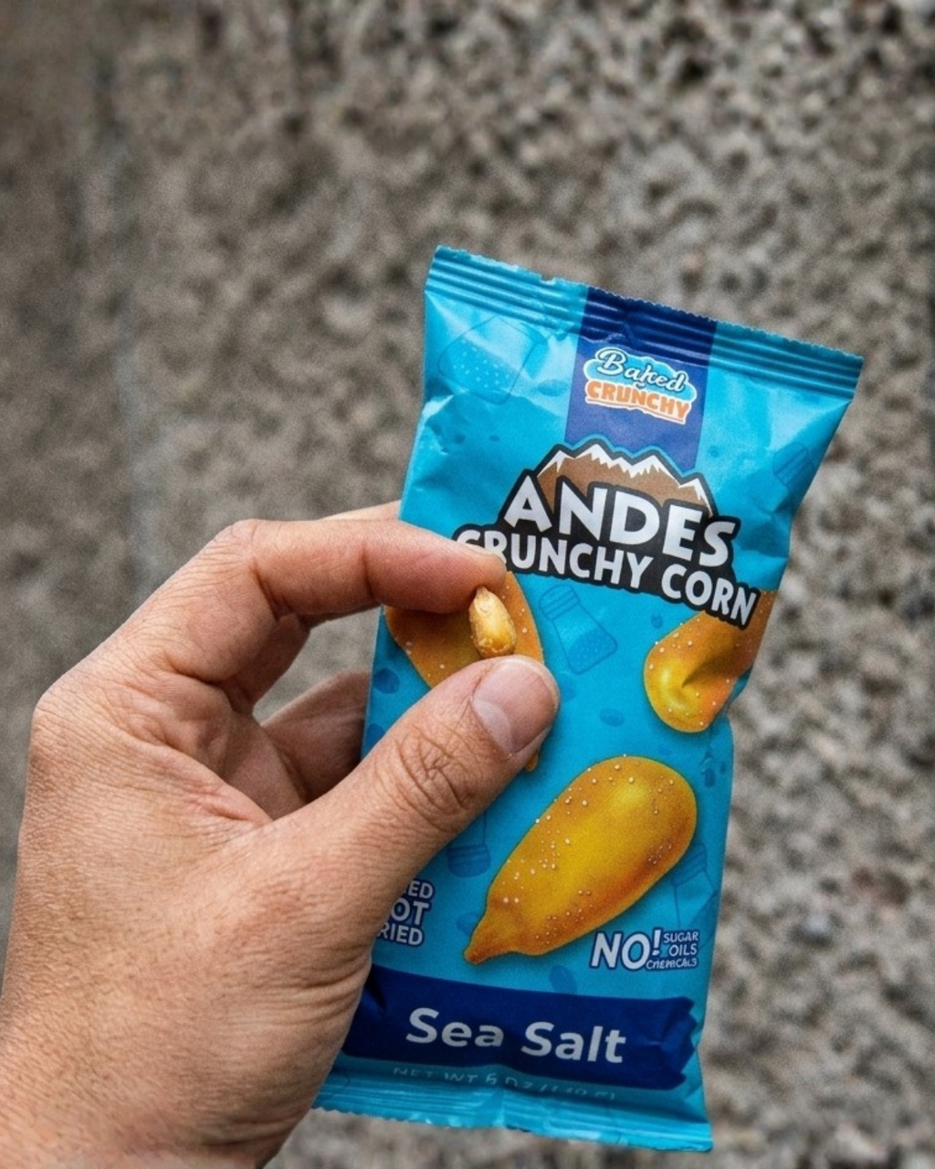 Healthy Andean Crunch Corn, 3-Flavor Variety Test Pack (3 Bags, Free Shipping)