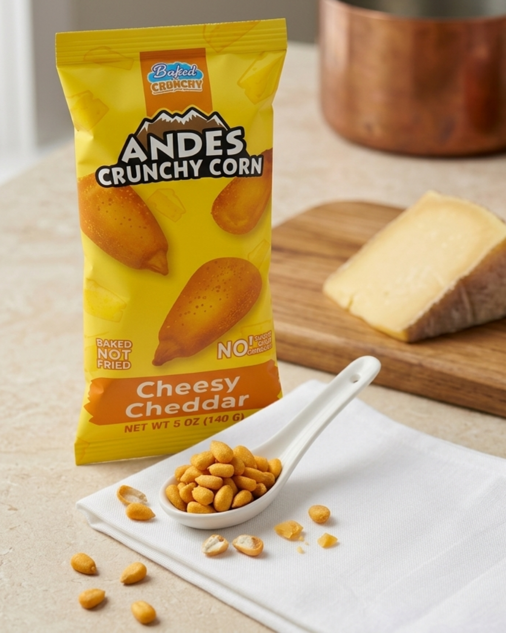 Healthy Andean Crunch Corn, 3-Flavor Variety Test Pack (3 Bags, Free Shipping)